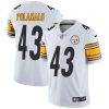 Nike Steelers #43 Troy Polamalu White Men's Stitched NFL Vapor Untouchable Limited Jersey - Custom Name
