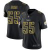 Nike Steelers #55 Devin Bush Black Men's Stitched NFL Limited Rush Impact Jersey - Custom Name