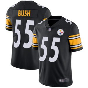 Nike Steelers #55 Devin Bush Black Team Color Men's Stitched NFL Vapor Untouchable Limited Jersey - Custom Name