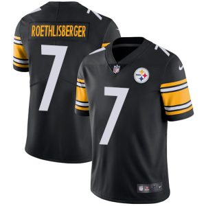 Nike Steelers #7 Ben Roethlisberger Black Team Color Men's Stitched NFL Vapor Untouchable Limited Jersey - Custom Name