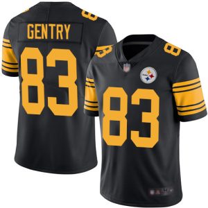 Nike Steelers #83 Zach Gentry Black Men's Stitched NFL Limited Rush Jersey - Custom Name