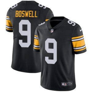 Nike Steelers #9 Chris Boswell Black Alternate Men's Stitched NFL Vapor Untouchable Limited Jersey - Custom Name