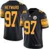 Nike Steelers #97 Cameron Heyward Black Men's Stitched NFL Limited Rush Jersey - Custom Name