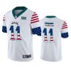 Philadelphia Eagles #11 Carson Wentz White Men's Nike Team Logo USA Flag Vapor Untouchable Limited NFL Jersey - Custom Name