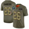 Philadelphia Eagles #26 Miles Sanders Men's Nike 2019 Olive Camo Salute To Service Limited NFL Jersey - Custom Name