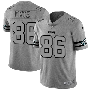 Philadelphia Eagles #86 Zach Ertz Men's Nike Gray Gridiron II Vapor Untouchable Limited NFL Jersey - Custom Name