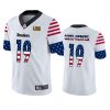 Pittsburgh Steelers #19 JuJu Smith-Schuster White Men's Nike Team Logo USA Flag Vapor Untouchable Limited NFL Jersey - Custom Name
