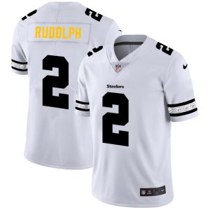 Pittsburgh Steelers #2 Mason Rudolph Nike White Team Logo Vapor Limited NFL Jersey - Custom Name