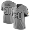 Pittsburgh Steelers #30 James Conner Men's Nike Gray Gridiron II Vapor Untouchable Limited NFL Jersey - Custom Name