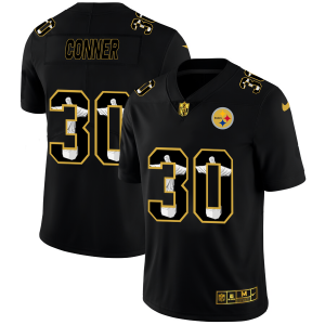 Pittsburgh Steelers #30 James Conner Nike Carbon Black Vapor Cristo Redentor Limited NFL Jersey - Custom Name
