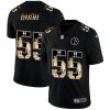 Pittsburgh Steelers #55 Devin Bush Carbon Black Vapor Statue Of Liberty Limited NFL Jersey - Custom Name
