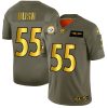 Pittsburgh Steelers #55 Devin Bush NFL Men's Nike Olive Gold 2019 Salute to Service Limited Jersey - Custom Name