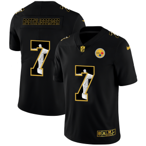Pittsburgh Steelers #7 Ben Roethlisberger Nike Carbon Black Vapor Cristo Redentor Limited NFL Jersey - Custom Name