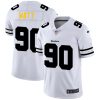 Pittsburgh Steelers #90 T.J. Watt Nike White Team Logo Vapor Limited NFL Jersey - Custom Name