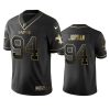 Saints #94 Cameron Jordan Men's Stitched NFL Vapor Untouchable Limited Black Golden Jersey - Custom Name