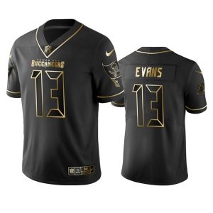 Buccaneers #13 Mike Evans Men's Stitched NFL Vapor Untouchable Limited Black Golden Jersey - Custom Name