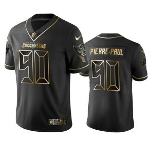 Buccaneers #90 Jason Pierre-Paul Men's Stitched NFL Vapor Untouchable Limited Black Golden Jersey - Custom Name