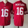 Men's NFL San Francisco 49ers #16 Joe Montana Red 2023 F.U.S.E. Vapor Untouchable Limited Stitched Jersey