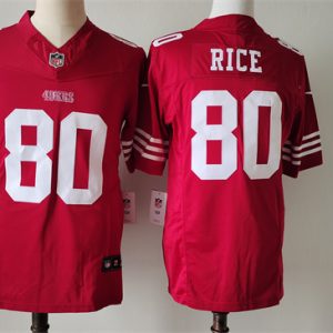 Men's NFL San Francisco 49ers #80 Jerry Rice Red 2023 F.U.S.E. Vapor Untouchable Limited Stitched Jersey