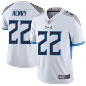 Men's NFL Tennessee Titans #22 Derrick Henry White New 2018 Vapor Untouchable Limited Stitched Jersey - Custom Name