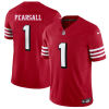 Men's San Francisco 49ers #1 Ricky Pearsall New Red 2025 F.U.S.E. Vapor Untouchable Limited Stitched Football Jersey - Custom Name