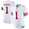 Men's San Francisco 49ers #1 Ricky Pearsall White 2025 F.U.S.E. Vapor Untouchable Limited Stitched Football Jersey - Custom Name