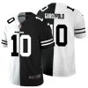 Men's San Francisco 49ers #10 Jimmy Garoppolo Black & White NFL Split Limited Stitched Jersey - Custom Name