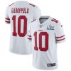 Men's San Francisco 49ers #10 Jimmy Garoppolo Nike White Color Rush Vapor Untouchable Limited Stitched NFL Jersey - Custom Name
