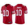 Men's San Francisco 49ers #10 Mac Jones Red 2025 Vapor Untouchable Limited Stitched Football Jersey - Custom Name