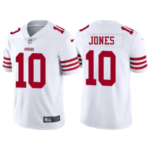 Men's San Francisco 49ers #10 Mac Jones White 2025 Vapor Untouchable Limited Stitched Football Jersey - Custom Name