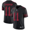 Men's San Francisco 49ers #11 Brandon Aiyuk Black Vapor Stitched Football Jersey - Custom Name