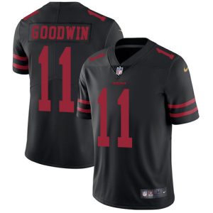 Men's San Francisco 49ers #11 Brandon Aiyuk Black Vapor Stitched Football Jersey - Custom Name