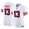 Men's San Francisco 49ers #13 Brock Purdy 2023 F.U.S.E. New White Vapor Untouchable Limited Stitched Football Jersey - Custom Name