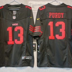 Men's San Francisco 49ers #13 Brock Purdy Black 2023 F.U.S.E. Vapor Untouchable Limited Stitched Football Jersey - Custom Name