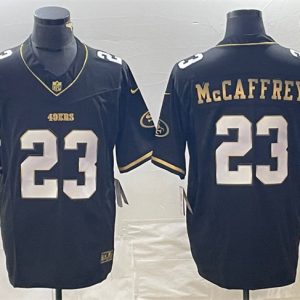 Men's San Francisco 49ers #13 Brock Purdy Black Gold 2023 F.U.S.E. Stitched Jersey - Custom Name