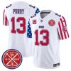 Men's San Francisco 49ers #13 Brock Purdy White 2024 F.U.S.E. American Vapor Limited Stitched Football Jersey - Custom Name