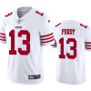 Men's San Francisco 49ers #13 Brock Purdy White Vapor Untouchable Limited Stitched Football Jersey - Custom Name