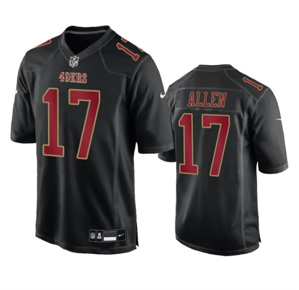 Men's San Francisco 49ers #17 Brandon Allen Black Fashion Vapor Untouchable Limited Stitched Football Jersey - Custom Name