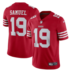 Men's San Francisco 49ers #19 Deebo Samuel 2022 New Scarlet Vapor Untouchable Stitched Football Jersey - Custom Name
