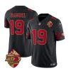 Men's San Francisco 49ers #19 Deebo Samuel Black 2023 F.U.S.E. 50th Patch Vapor Limited Stitched Football Jersey - Custom Name