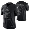 Men's San Francisco 49ers #19 Deebo Samuel Black Reflective Limited Stitched Football Jersey - Custom Name