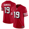 Men's San Francisco 49ers #19 Deebo Samuel New Red 2023 F.U.S.E. Vapor Untouchable Limited Stitched Football Jersey - Custom Name