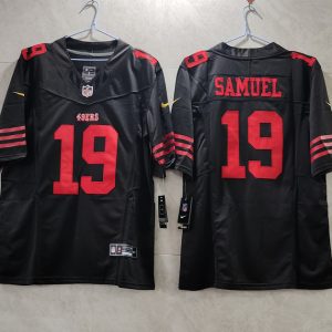 Men's San Francisco 49ers #19 Deebo Samuel Red 2023 F.U.S.E. Vapor Untouchable Limited Stitched Football Jersey - Custom Name