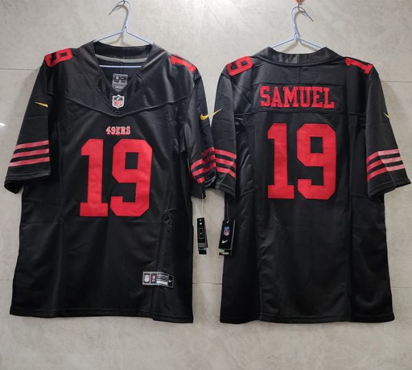 Men's San Francisco 49ers #19 Deebo Samuel Red 2023 F.U.S.E. Vapor Untouchable Limited Stitched Football Jersey - Custom Name