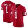 Men's San Francisco 49ers #19 Deebo Samuel Red 2024 F.U.S.E. Vapor Untouchable Limited Stitched Football Jersey - Custom Name