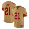 Men's San Francisco 49ers #21 Frank Gore Golden Stitched Jersey - Custom Name