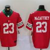 Men's San Francisco 49ers #23 Christian McCaffrey Red F.U.S.E. Mexico Vapor Limited Stitched Football Jersey - Custom Name