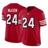 Men's San Francisco 49ers #24 Jordan Mason New Red 2023 F.U.S.E. Stitched Football Jersey - Custom Name