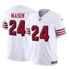 Men's San Francisco 49ers #24 Jordan Mason New White 2023 F.U.S.E. Stitched Football Jersey - Custom Name