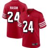 Men's San Francisco 49ers #24 Jordan Mason Red Stitched Game Football Jersey - Custom Name